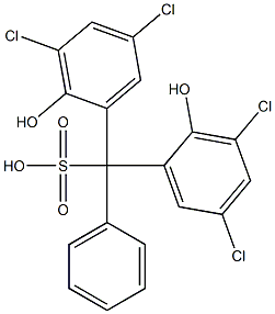 Bis(3,5-dichloro-2-hydroxyphenyl)phenylmethanesulfonic acid