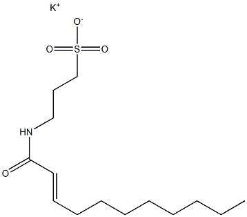 3-(2-Undecenoylamino)-1-propanesulfonic acid potassium salt Structure