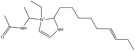 1-[1-(Acetylamino)ethyl]-1-ethyl-2-(6-nonenyl)-4-imidazoline-1-ium Structure