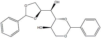 1-O,2-O:4-O,6-O-Dibenzylidene-D-glucitol Structure