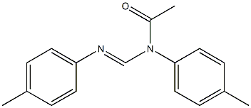 N1-アセチル-N1,N2-ジ(p-トリル)ホルムアミジン 化学構造式