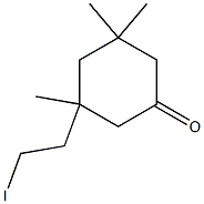 3-(2-Iodoethyl)-3,5,5-trimethylcyclohexan-1-one