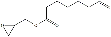 7-Octenoic acid (oxiran-2-yl)methyl ester Struktur