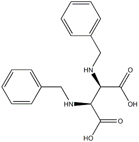 (2R,3S)-2,3-Bis(benzylamino)butanedioic acid Structure