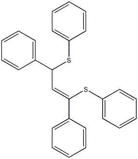 (Z)-1,3-Bis(phenylthio)-1,3-diphenyl-1-propene Structure