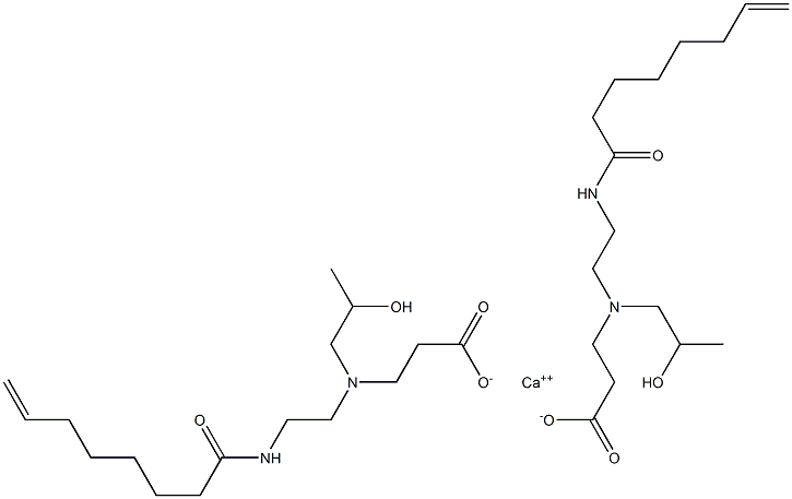 Bis[3-[N-(2-hydroxypropyl)-N-[2-(7-octenoylamino)ethyl]amino]propionic acid]calcium salt