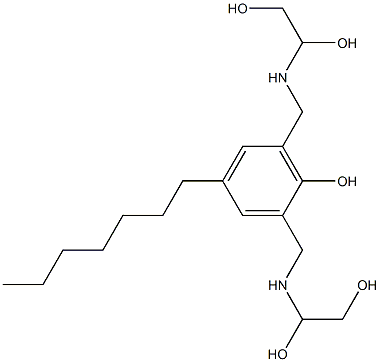 2,6-Bis[[(1,2-dihydroxyethyl)amino]methyl]-4-heptylphenol