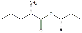(S)-2-アミノペンタン酸(S)-1,2-ジメチルプロピル 化学構造式
