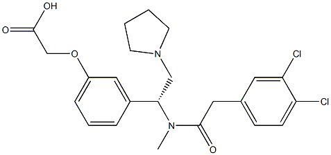 [3-[(R)-1-[[(3,4-Dichlorophenyl)acetyl]methylamino]-2-(1-pyrrolidinyl)ethyl]phenoxy]acetic acid
