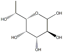 7-Deoxy-L-glycero-L-galacto-heptopyranose Struktur