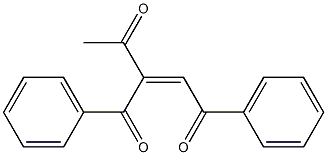 (Z)-1-アセチル-1,2-ジベンゾイルエテン 化学構造式