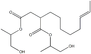 2-(6-Octenyl)succinic acid bis(2-hydroxy-1-methylethyl) ester Struktur