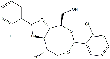 1-O,5-O:3-O,4-O-Bis(2-chlorobenzylidene)-D-glucitol Structure