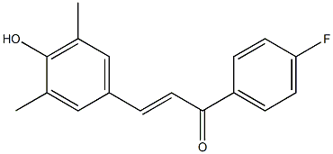4'-Fluoro-4-hydroxy-3,5-dimethylchalcone Structure