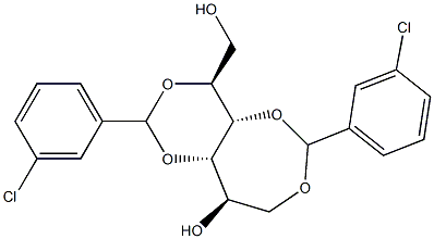 1-O,4-O:3-O,5-O-Bis(3-chlorobenzylidene)-L-glucitol Structure