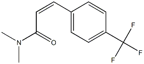 (Z)-N,N-ジメチル-3-[4-(トリフルオロメチル)フェニル]アクリルアミド 化学構造式