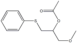 Acetic acid [2-(phenylthio)-1-(methoxymethyl)ethyl] ester Struktur
