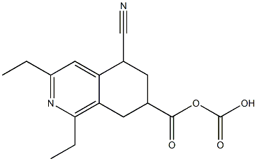 5,6,7,8-Tetrahydro-5-cyanoisoquinoline-7,7-dicarboxylic acid diethyl ester Structure