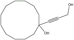 1-(3-ヒドロキシ-1-プロピニル)-1-シクロドデカノール 化学構造式