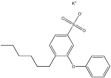 4-Hexyl-3-phenoxybenzenesulfonic acid potassium salt 结构式