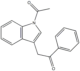 2-(1-Acetyl-1H-indol-3-yl)-1-phenylethan-1-one Structure