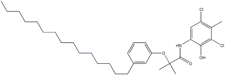  2-[2-(3-Pentadecylphenoxy)-2-methylpropionylamino]-4,6-dichloro-5-methylphenol