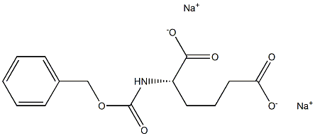 [S,(+)]-2-[[(Benzyloxy)carbonyl]amino]adipic acid disodium salt,,结构式