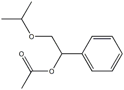 Acetic acid 1-phenyl-2-isopropoxyethyl ester Structure
