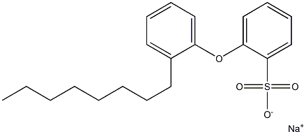 2-(2-Octylphenoxy)benzenesulfonic acid sodium salt Structure