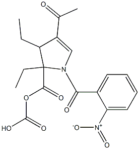 4-Acetyl-2,3-dihydro-1-(2-nitrobenzoyl)-1H-pyrrole-2,2-dicarboxylic acid diethyl ester