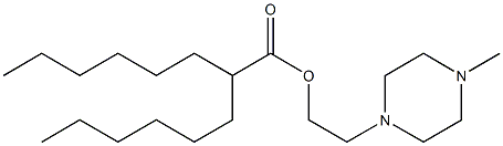 2-Hexyloctanoic acid 2-(4-methyl-1-piperazinyl)ethyl ester Structure
