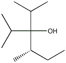 [S,(-)]-3-イソプロピル-2,4-ジメチル-3-ヘキサノール 化学構造式