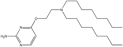 4-[2-(Dioctylamino)ethoxy]-2-pyrimidinamine Structure
