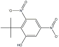2-tert-ブチル-3,5-ジニトロフェノール 化学構造式