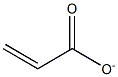 Propenoic acid anion Struktur