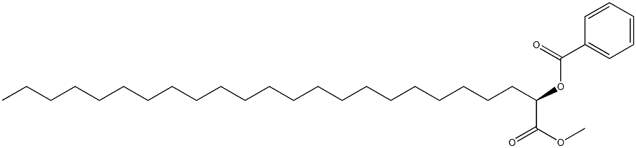 [R,(+)]-2-Benzoyloxytetracosanoic acid methyl ester Structure