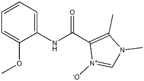 1,5-ジメチル-N-(2-メトキシフェニル)-1H-イミダゾール-4-カルボアミド3-オキシド 化学構造式