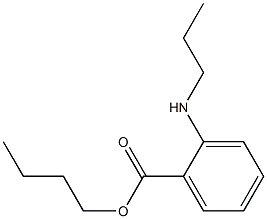 o-(Propylamino)benzoic acid butyl ester 结构式