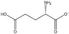 (S)-4-アミノ-4-カルボキシラトブタン酸 化学構造式
