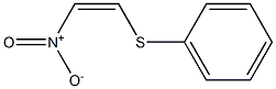 (Z)-1-ニトロ-2-フェニルチオエテン 化学構造式