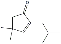2-Isobutyl-4,4-dimethyl-2-cyclopenten-1-one Struktur