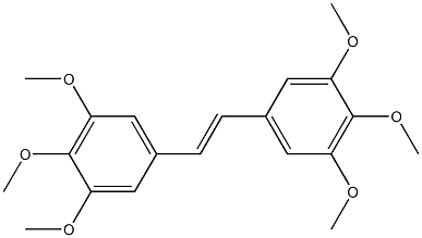 (E)-3,3',4,4',5,5'-ヘキサメトキシスチルベン 化学構造式