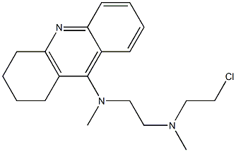 N-(2-Chloroethyl)-N,N'-dimethyl-N'-(1,2,3,4-tetrahydroacridin-9-yl)-1,2-ethanediamine Struktur