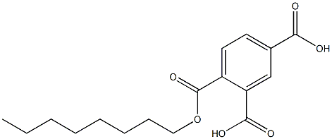 4-(オクチルオキシカルボニル)イソフタル酸 化学構造式