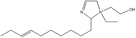 2-(7-Decenyl)-1-ethyl-1-(2-hydroxyethyl)-3-imidazoline-1-ium Structure