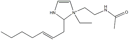 1-[2-(Acetylamino)ethyl]-1-ethyl-2-(2-heptenyl)-4-imidazoline-1-ium