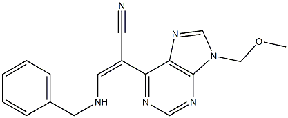 9-(Methoxymethyl)-6-[(E)-2-(benzylamino)-1-cyanoethenyl]-9H-purine
