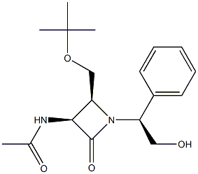 (3S,4S)-3-(Acetylamino)-4-(tert-butyloxymethyl)-1-[(S)-1-phenyl-2-(hydroxy)ethyl]azetidin-2-one