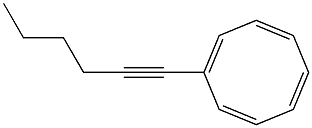 1-(1-Hexynyl)cycloocta-1,3,5,7-tetrene|