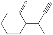 2-(1-Methylpropargyl)cyclohexanone Struktur